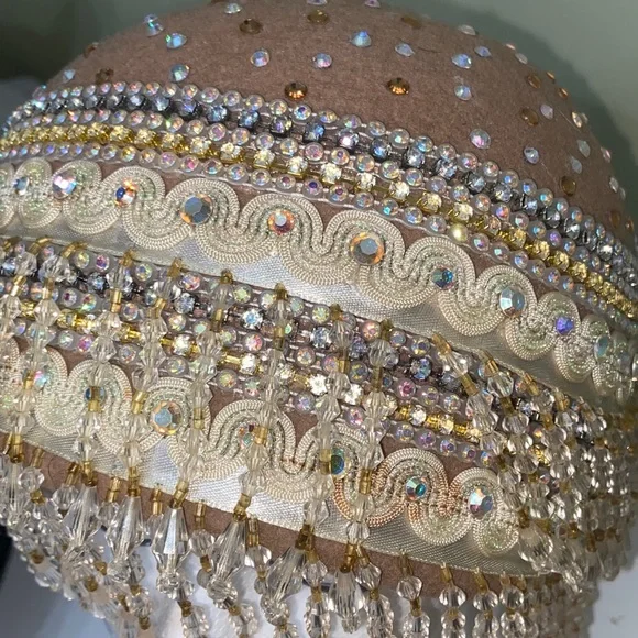 Heavily Embellished Dress Hat by Mr. Song Heavily Embellished Dress Hat by Mr. Song main image 2